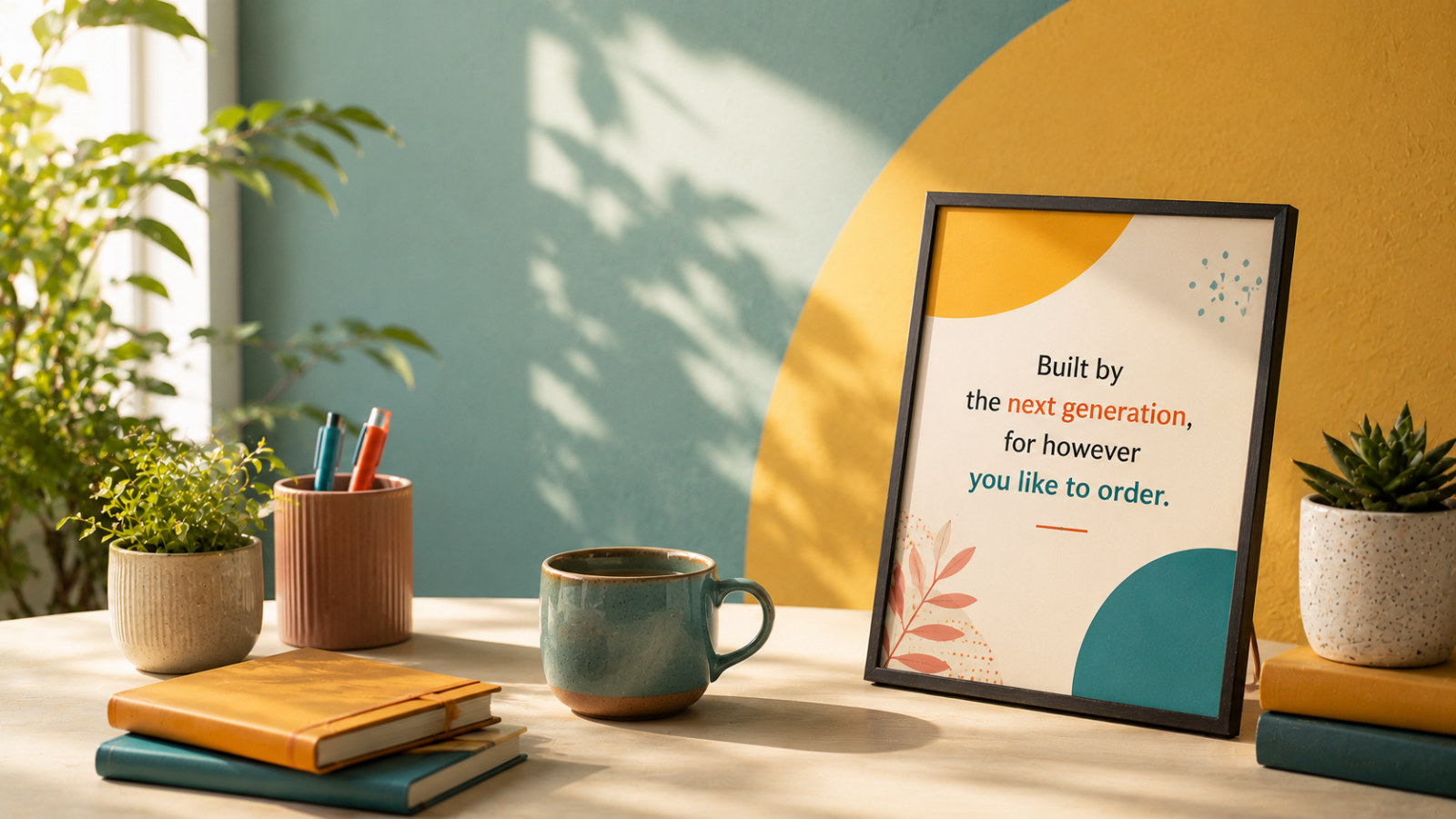Built by the next generation, for however you like to order.